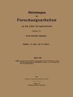 Mitteilungen über Forschungsarbeiten auf dem Gebiete des Ingenieurwesens di Eugen Heinrich edito da Springer Berlin Heidelberg