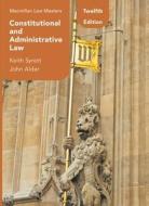 Constitutional and Administrative Law di Keith Syrett, John Alder edito da RED GLOBE PR