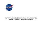 Safety and Mission Assurance Acronyms, Abbreviations, and Definitions: Nasa-Hdbk-8709.22 with Change 4 di Nasa edito da INDEPENDENTLY PUBLISHED
