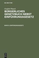 Einführungsgesetz di Gottlieb Planck edito da De Gruyter
