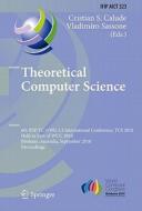 Theoretical Computer Science edito da Springer-Verlag GmbH