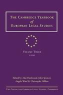 Cambridge Yearbook of European Legal Studies di University of Cambridge edito da Hart Publishing