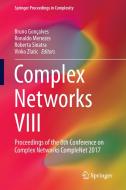 Complex Networks VIII edito da Springer-Verlag GmbH