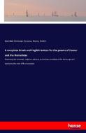 A complete Greek and English lexicon for the poems of Homer and the Homeridae di Gottlieb Christian Crusius, Henry Smith edito da hansebooks