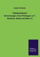 "Unbewiesenes" di Hubert Grimme edito da TP Verone Publishing
