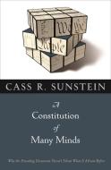 A Constitution of Many Minds - Why the Founding Document Doesn`t Mean What It Meant Before di Cass R. Sunstein edito da Princeton University Press