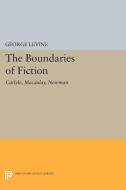 Boundaries of Fiction di George Levine edito da Princeton University Press