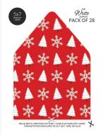 Christmas Pattern Envelope Liners Euro Flap 5x7 with Red & White Design di The Write Supplies edito da The Write Supplies
