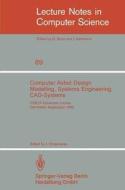 Computer Aided Design Modelling, Systems Engineering, CAD-Systems edito da Springer-Verlag GmbH