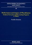 Performance and Impact of Microfinance di Franklin Simtowe edito da Lang, Peter GmbH