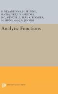 Analytic Functions di Lars Valerian Ahlfors edito da Princeton University Press