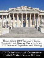 Rhode Island 2000 edito da Bibliogov