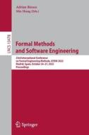 Formal Methods  and Software Engineering edito da Springer International Publishing