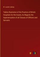 Tables Illustrative of the Practice of British Hospitals for the Insane, As Regards the Superannuation of all Classes of Officers and Servants di W. Lauder Lindsay edito da Outlook Verlag