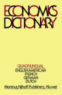 Quadrilingual Economics Dictionary di Frits J. De Jong edito da Springer Netherlands