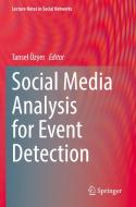 Social Media Analysis for Event Detection edito da Springer International Publishing