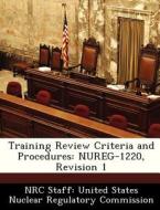 Training Review Criteria And Procedures edito da Bibliogov