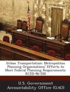 Urban Transportation edito da Bibliogov