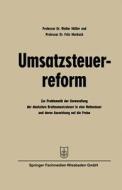 Umsatzsteuerreform di Walter Müller edito da Gabler Verlag