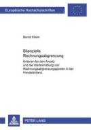 Bilanzielle Rechnungsabgrenzung di Bernd Kliem edito da Peter Lang Gmbh, Internationaler Verlag Der Wissenschaften