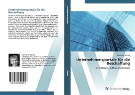 Unternehmensportale für die Beschaffung di Bernhard Wizany edito da AV Akademikerverlag