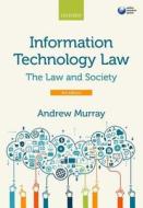 Murray, A: Information Technology Law di Andrew Murray edito da Oxford University Press