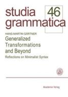 Generalized Transformations and Beyond di Hans-Martin Gärtner edito da De Gruyter Akademie Forschung