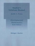 Developmental Mathematics: Student's Solutions Manual di Marvin L. Bittinger, Judith A. Beecher edito da Addison Wesley Longman
