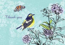 Summer Songbirds Thank You Notes [With 15 Designer Envelopes] edito da Peter Pauper Press