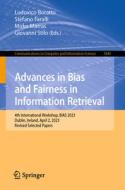 Advances in Bias and Fairness in Information Retrieval edito da Springer Nature Switzerland