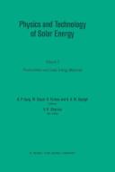 Physics and Technology of Solar Energy edito da Springer Netherlands