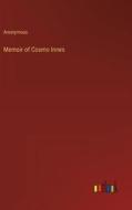Memoir of Cosmo Innes di Anonymous edito da Outlook Verlag