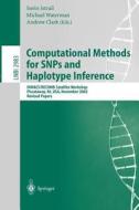 Computational Methods for SNPs and Haplotype Inference edito da Springer Berlin Heidelberg