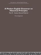 A Modern English Grammar on Historical Principles: Volume 3 di Otto Jesperson edito da ROUTLEDGE