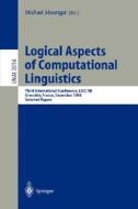 Logical Aspects of Computational Linguistics di M. Moortgat edito da Springer Berlin Heidelberg