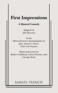 First Impressions di George Weiss edito da SAMUEL FRENCH TRADE