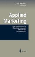 Applied Marketing edito da Springer-verlag Berlin And Heidelberg Gmbh & Co. Kg