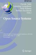 Open Source Systems edito da Springer Nature Switzerland AG