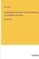 Vergleichende Erdkunde der Sinai-Halbinsel, von Palästina und Syrien di Carl Ritter edito da Anatiposi Verlag