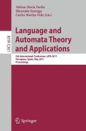 Language and Automata Theory and Applications edito da Springer-Verlag GmbH
