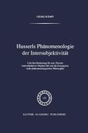 Husserls Phänomenologie Der Intersubjektivität di Georg Römpp edito da Springer Netherlands