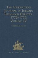 The Resolution Journal of Johann Reinhold Forster, 1772-1775 edito da Taylor & Francis Ltd