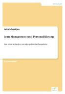 Lean Management und Personalführung di Jutta Schmätjen edito da Diplom.de