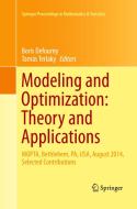 Modeling And Optimization: Theory And Applications edito da Springer International Publishing Ag