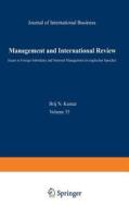 Management and International Review di Brij Nino Kumar edito da Gabler Verlag