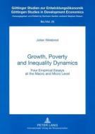 Growth, Poverty and Inequality Dynamics di Julian Weisbrod edito da Lang, Peter GmbH