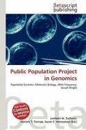 Public Population Project in Genomics edito da Betascript Publishing