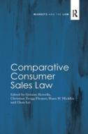 Comparative Consumer Sales Law edito da Taylor & Francis Ltd