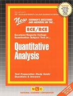 Quantitative Analysis di Jack Rudman edito da National Learning Corp