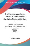 Die Menschenahnlichen Zahne Aus Dem Bohnerz Der Schwabischen Alb, Part 2: Art Und Ursache Der Reduktion Des Gebisses Bei Saugern (1897) di Wilhelm Branco edito da Kessinger Publishing